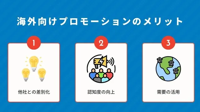 海外　プロモーション　メリット